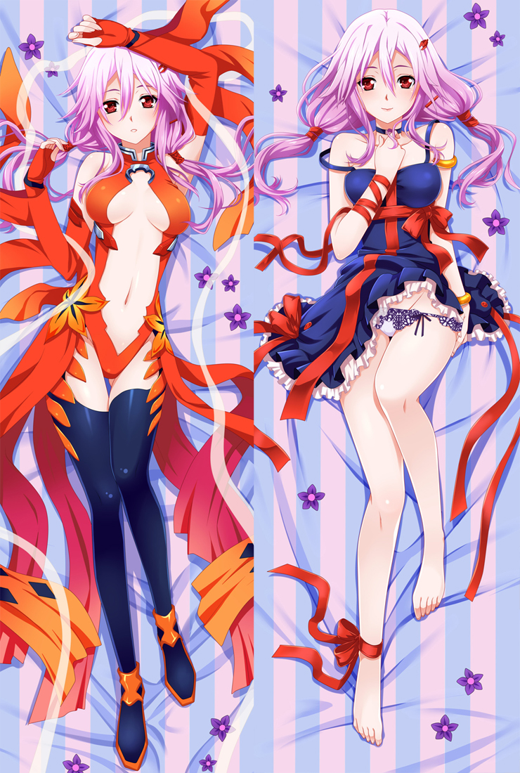 Japan Anime Guilty Crown Yuzuriha Inori Dakimakura Pillow Case Hugging Body
