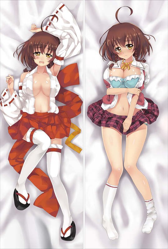 Galgame Nuki Doki! ~Tenshi to Akuma no Sakusei Battle~ Momose Nonoa & Firika Mia Satana body Pillowcase