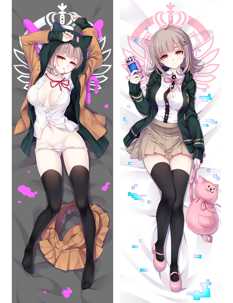 Danganronpa Nanami ChiaKi Anime Dakimakura Otaku Pillow Case Cover Hugging Body