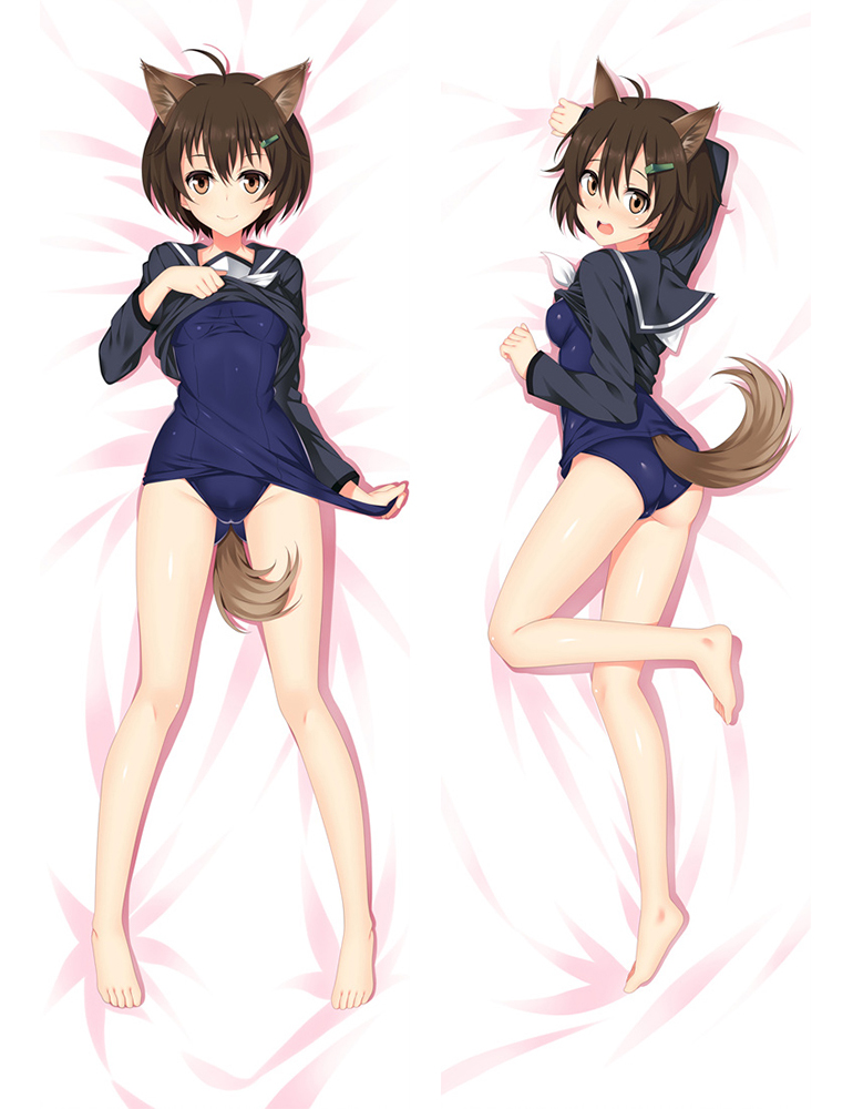 Strike Witches Karibuchi Hikari Anime Dakimakura Pillow Cover