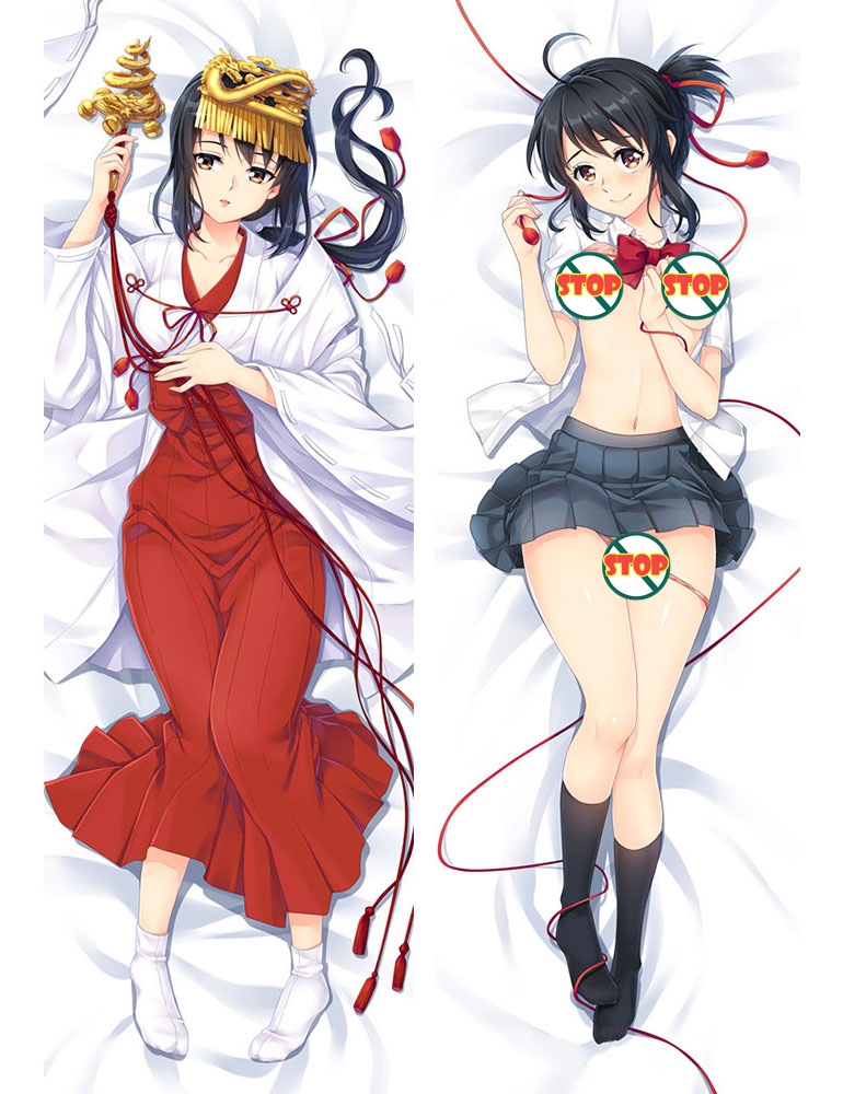 New Dakimakura Cover Kimi no Na wa/Your Name Miyamizu Mitsuha Body Pillow Case