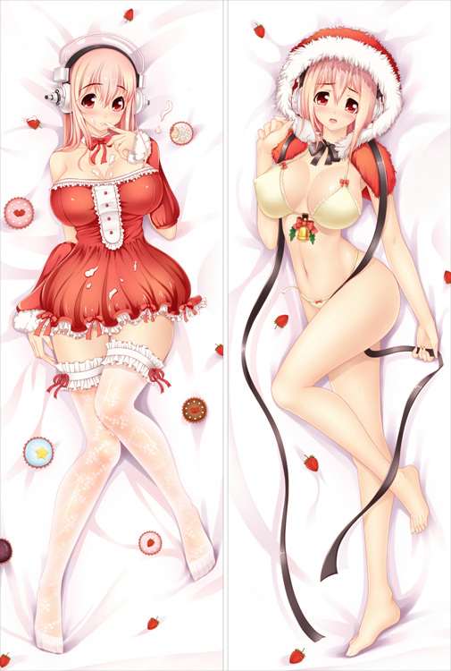 New Anime Super Sonico Dakimakura Bed Hugging Body Pillow Case Cover