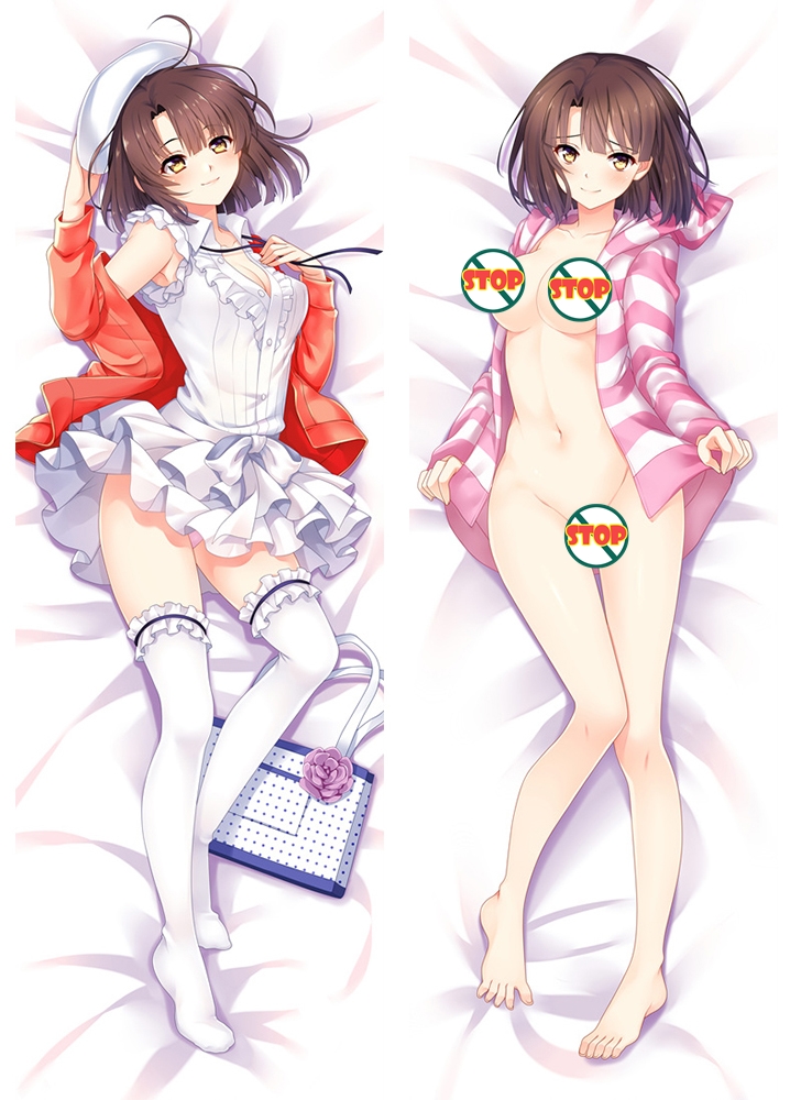 Saenai Heroine no Sodatekata Anime Megumi Kato Dakimakura Hugging Body Pillow Cover
