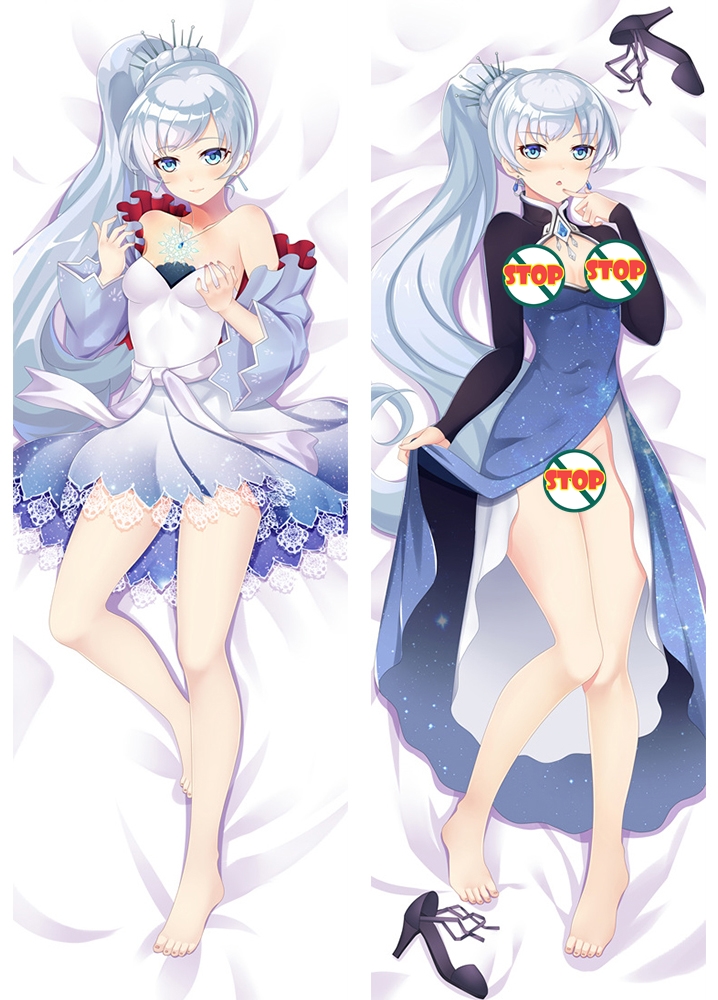 New Anime RWBY Weiss Dakimakura Bed Hugging Body Pillow Case Cover