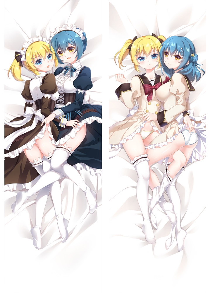 Anime Battle Girl High School Shiho Kunieda&Kanon Kougami Dakimakura Hugging Body Pillow Case