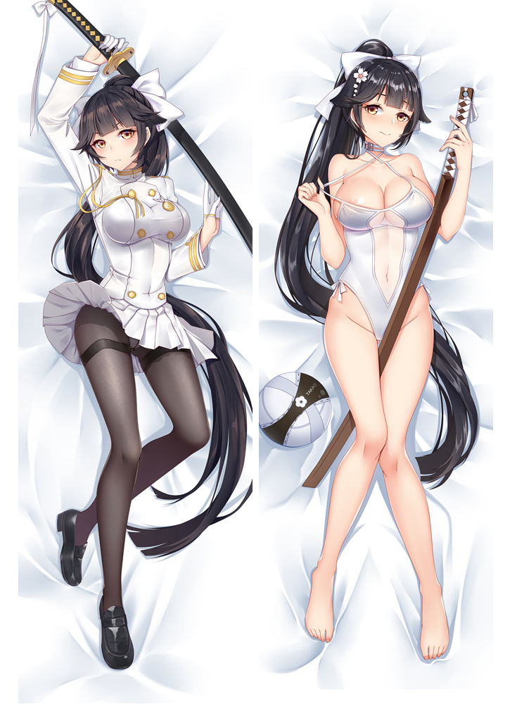 New Game Azur Lane Takao Anime Pillow Case otaku Hugging Body Dakimakura