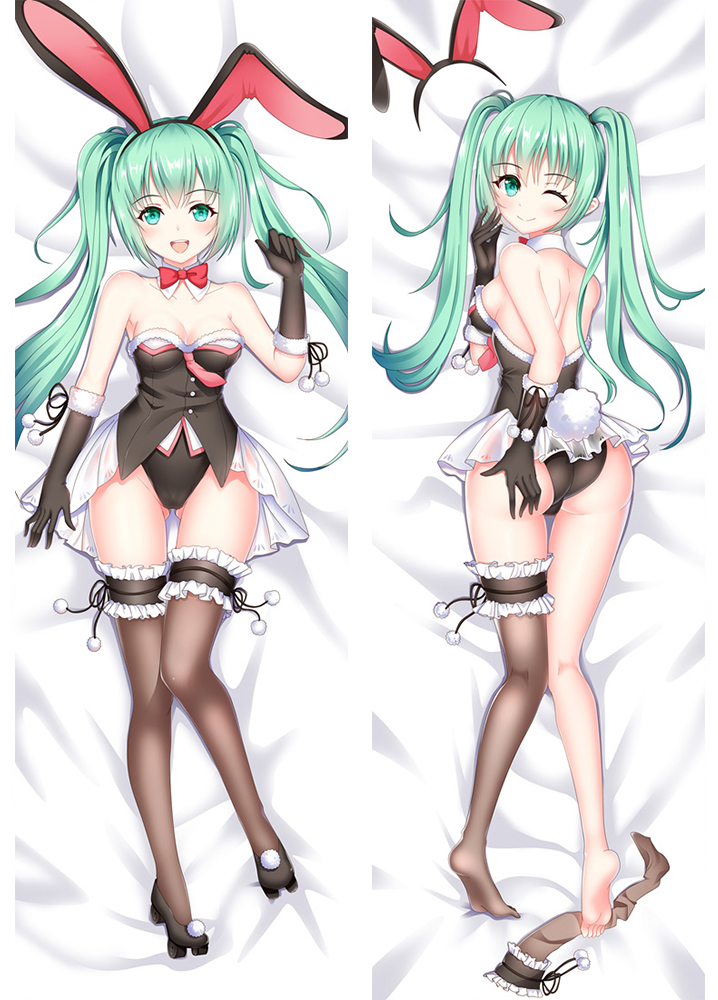 VOCALOID Hatsune Miku Bunny Anime Dakimakura Pillow Case