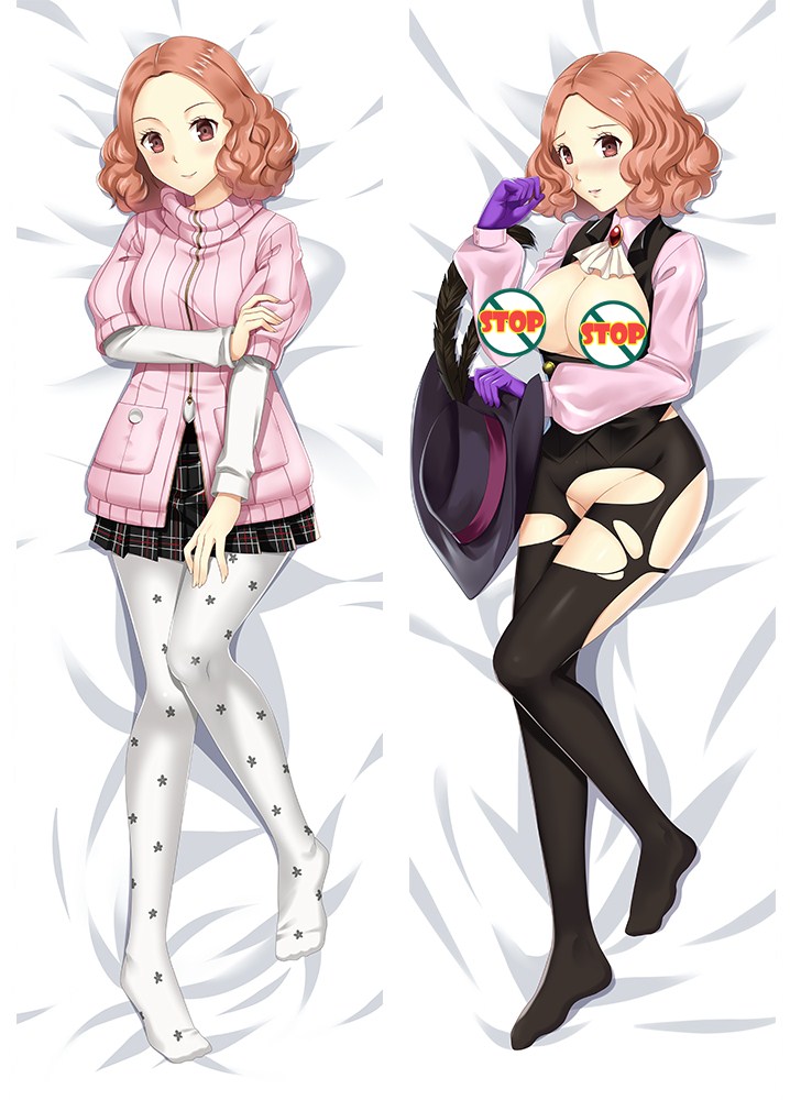 Persona 5 Haru Okumura Noir Anime Dakimakura Hugging Pillow Cover