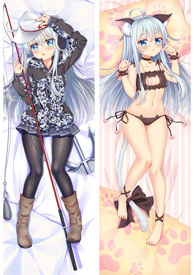 Kantai Collection Hibiki Anime Dakimakura Pillow Cover Mgf-18067-1