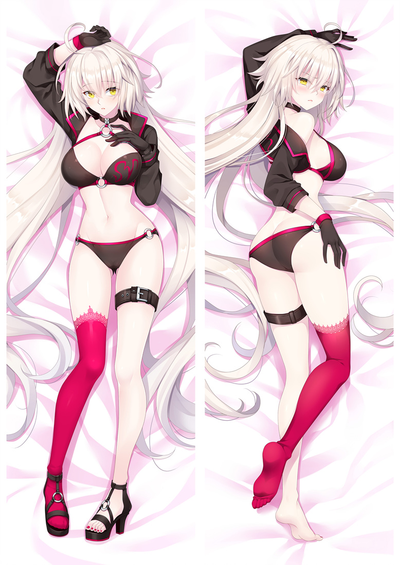 Fate/Grand Order Jeanne d'Arc(Alter) with sword Anime Dakimakura Pillow Cover