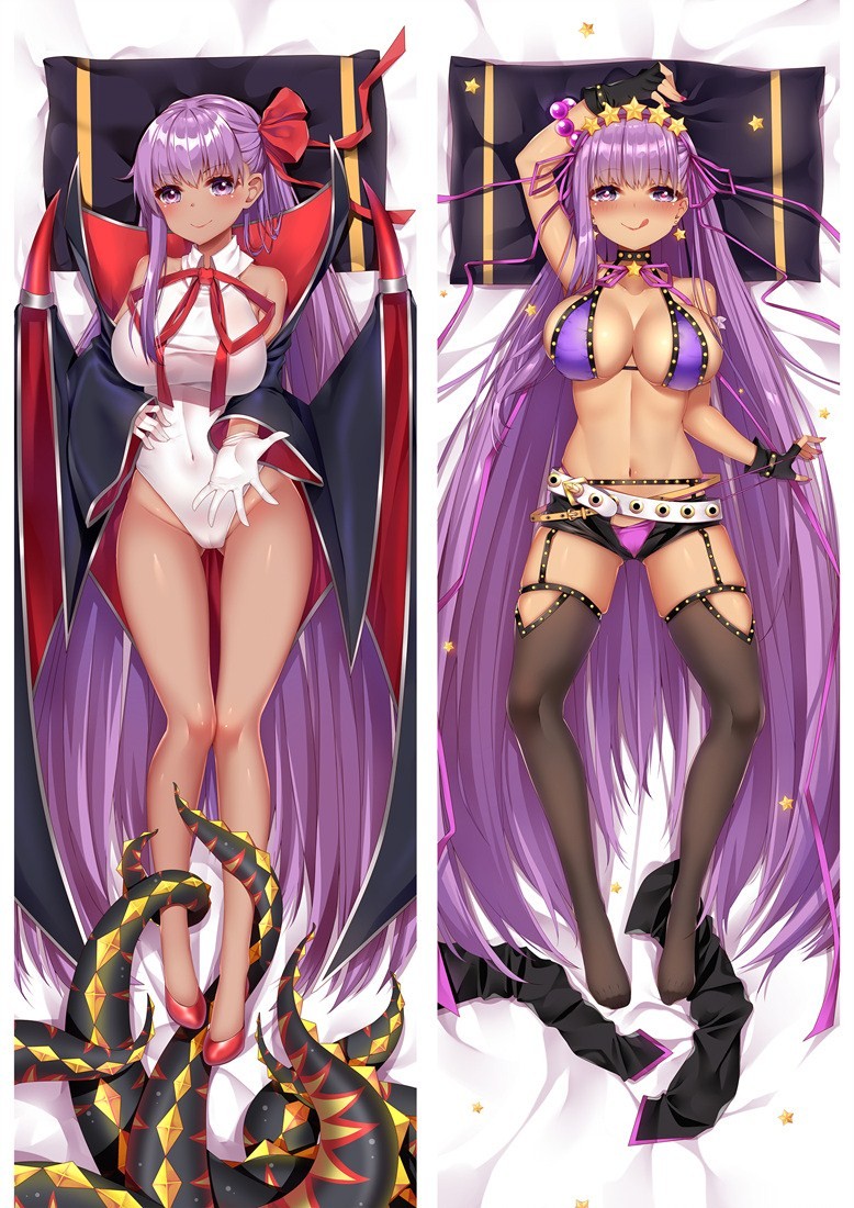 Fate Grand Order Byibyi BB With Double Sides Zipper as a girlfriend wife Anime Dakimakura Pillow Cover
