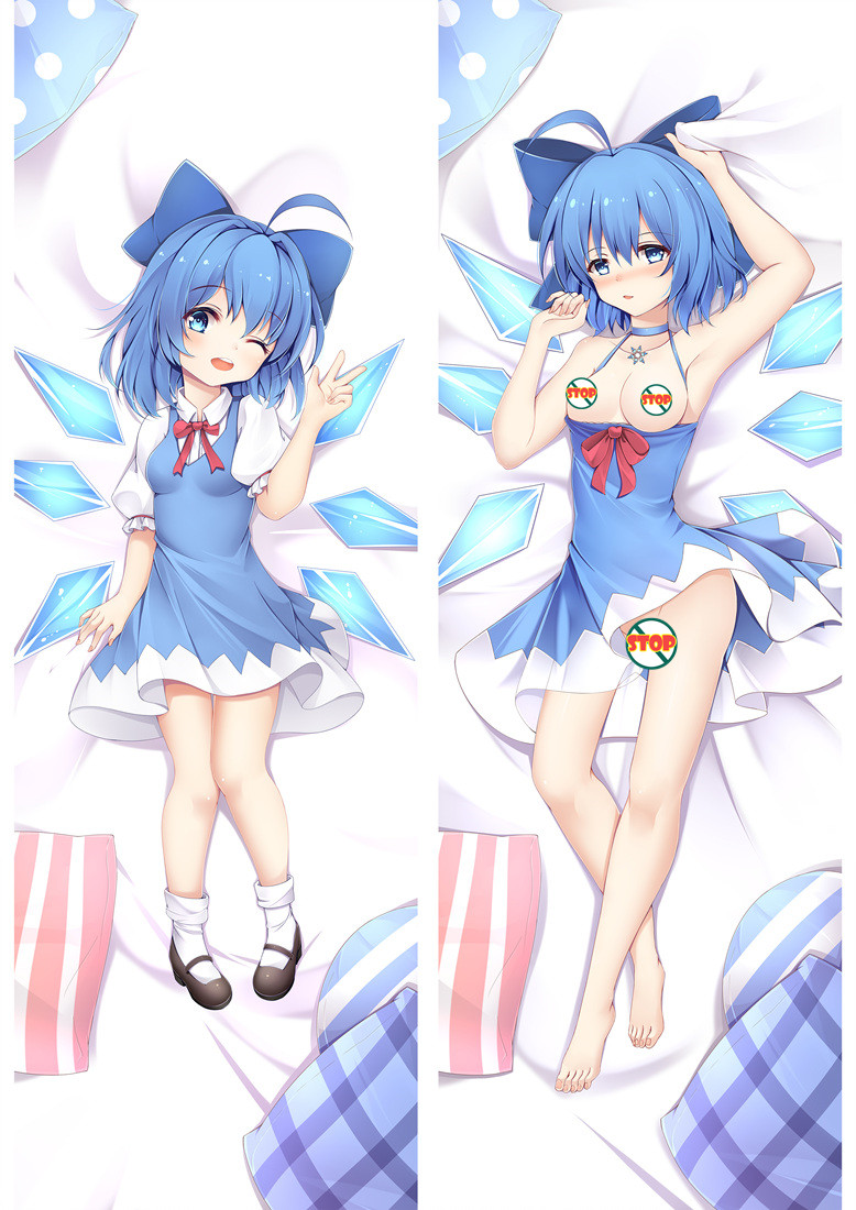 Touhou Project Cirno Anime Dakimakura Pillow Cover