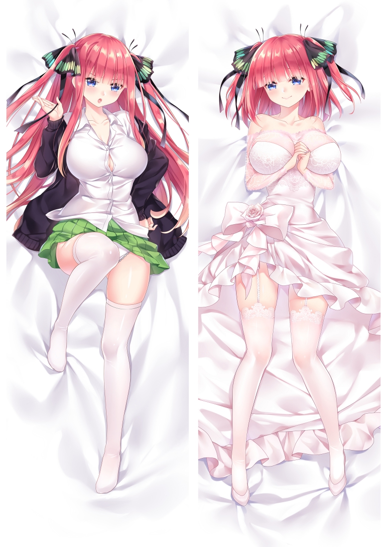 The Quintessential Quintuplets Nakano Nino Anime Dakimakura Pillow Cover