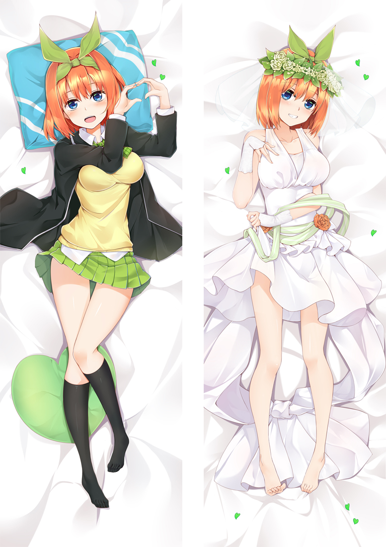 The Quintessential Quintuplets Nakano Yotsuba Anime Dakimakura Pillow Cover