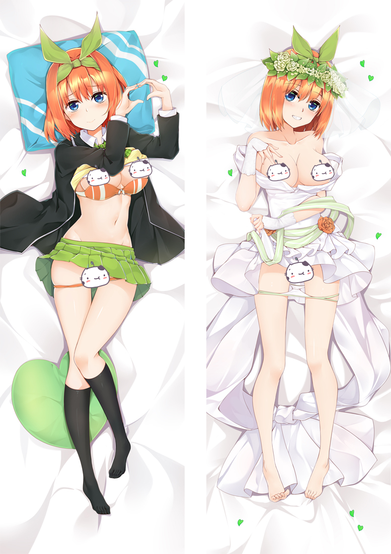 The Quintessential Quintuplets Nakano Yotsuba Anime Dakimakura Pillow Cover