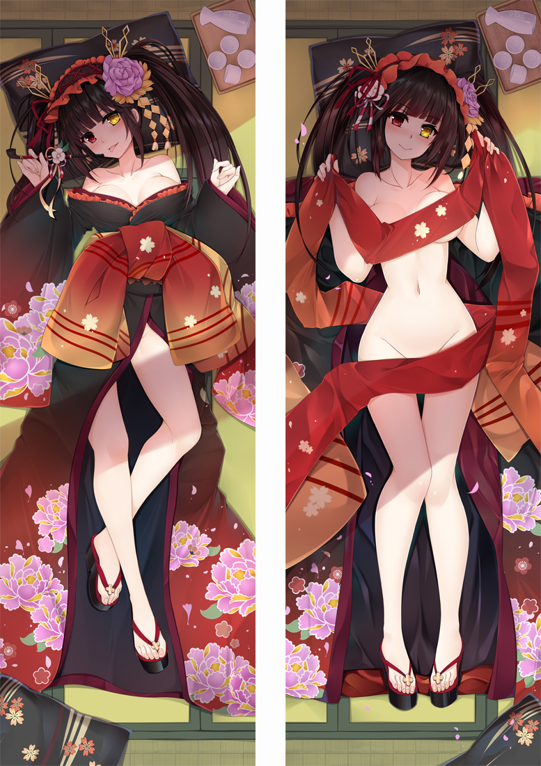Date A Live Flower Tokisaki Kurumi Anime Dakimakura Pillow Cover