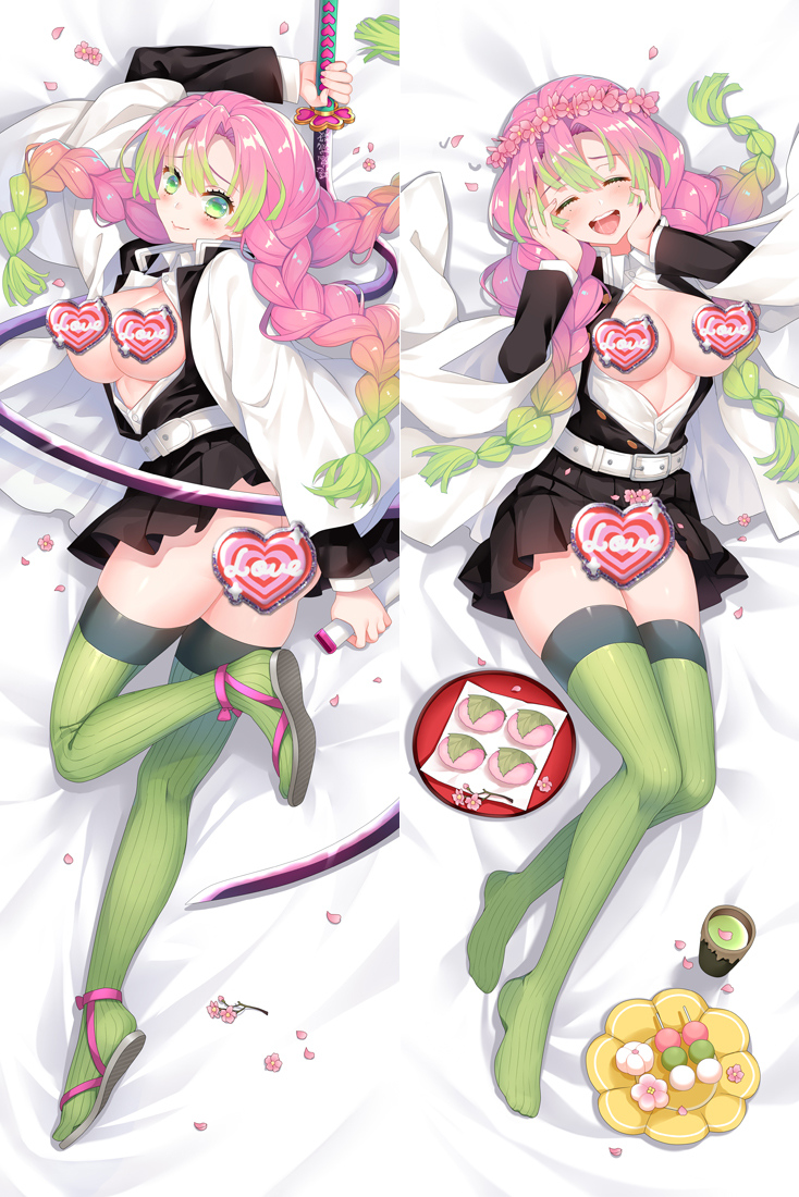 Demon Slayer: Kimetsu no Yaiba Kanroji Mitsuri Anime Dakimakura Pillow Cover
