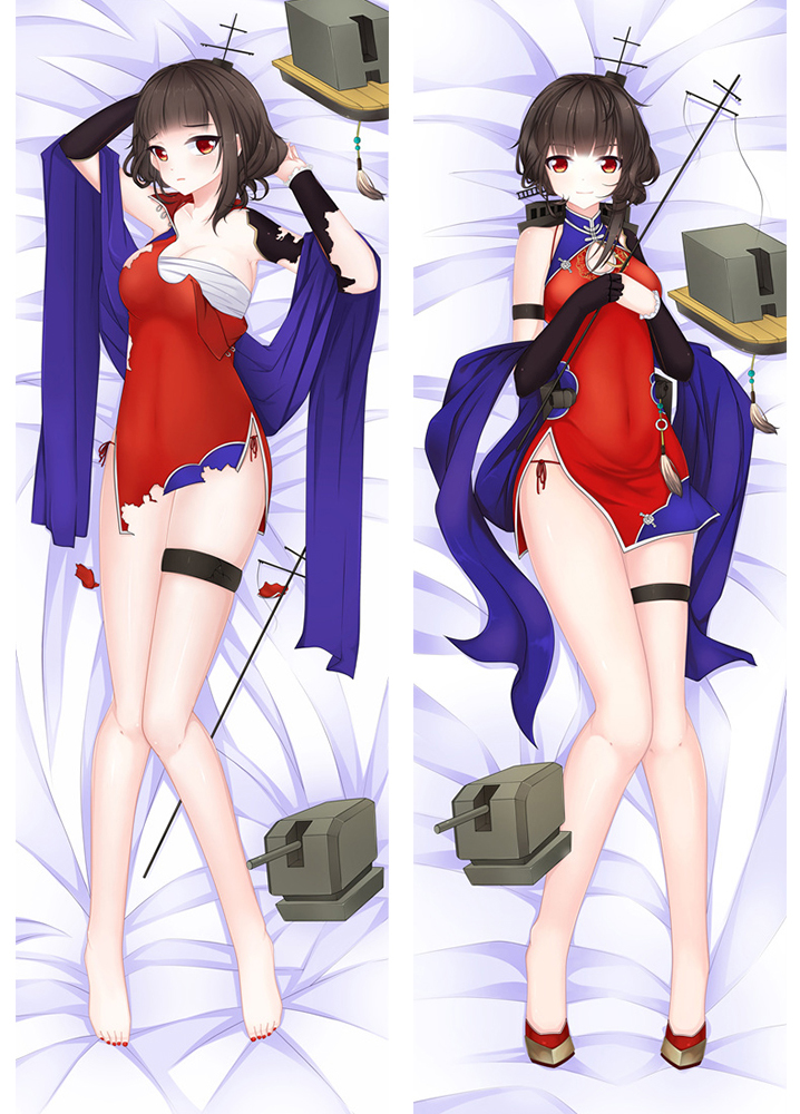 Warship Girls Chinese cruiser Yi Xian Anime Dakimakura Pillow Cover
