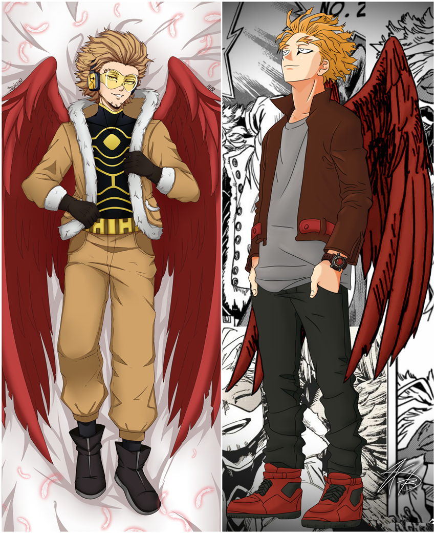 My Hero Academia Hawks Body Pillow Cover01