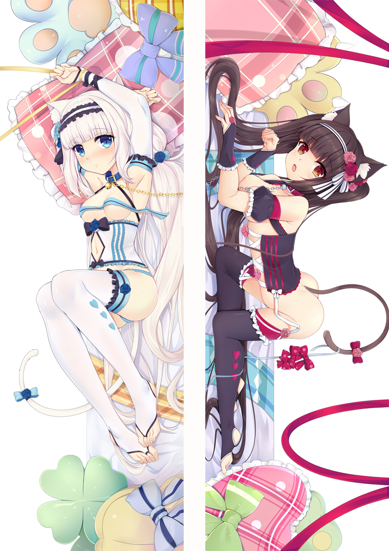 Nekopara Chocola&Vanilla Anime Dakimakura Pillow Cover
