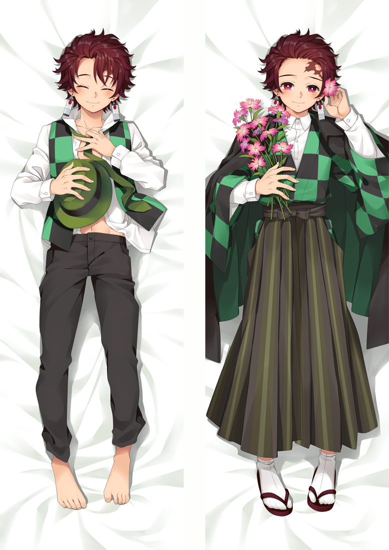 Demon Slayer: Kimetsu no Yaiba Tanjirou Anime Dakimakura Pillow Cover