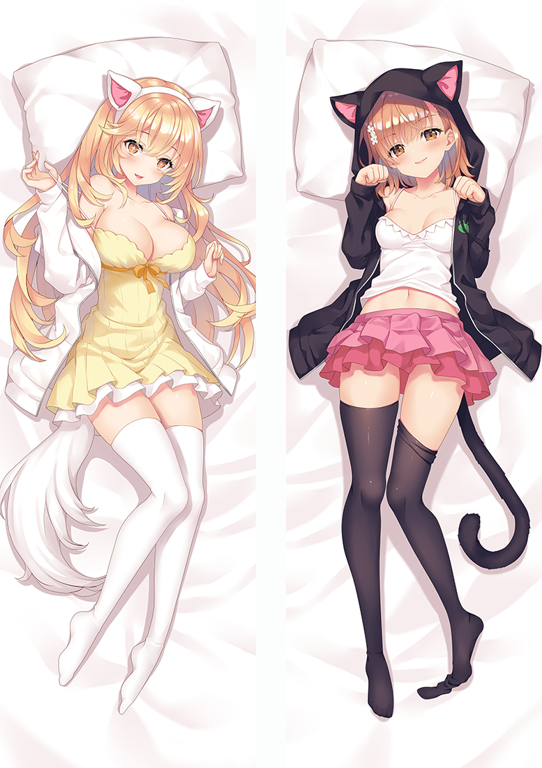 A Certain Scientific Railgun Mikoto Misaka&Shokuhou Misaki Anime Dakimakura Pillow Cover