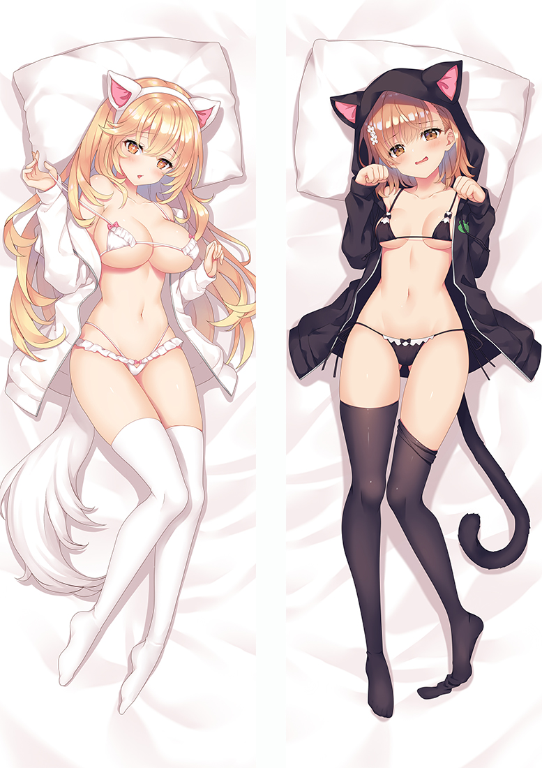 A Certain Scientific Railgun Mikoto Misaka&Shokuhou Misaki Anime Dakimakura Pillow Cover
