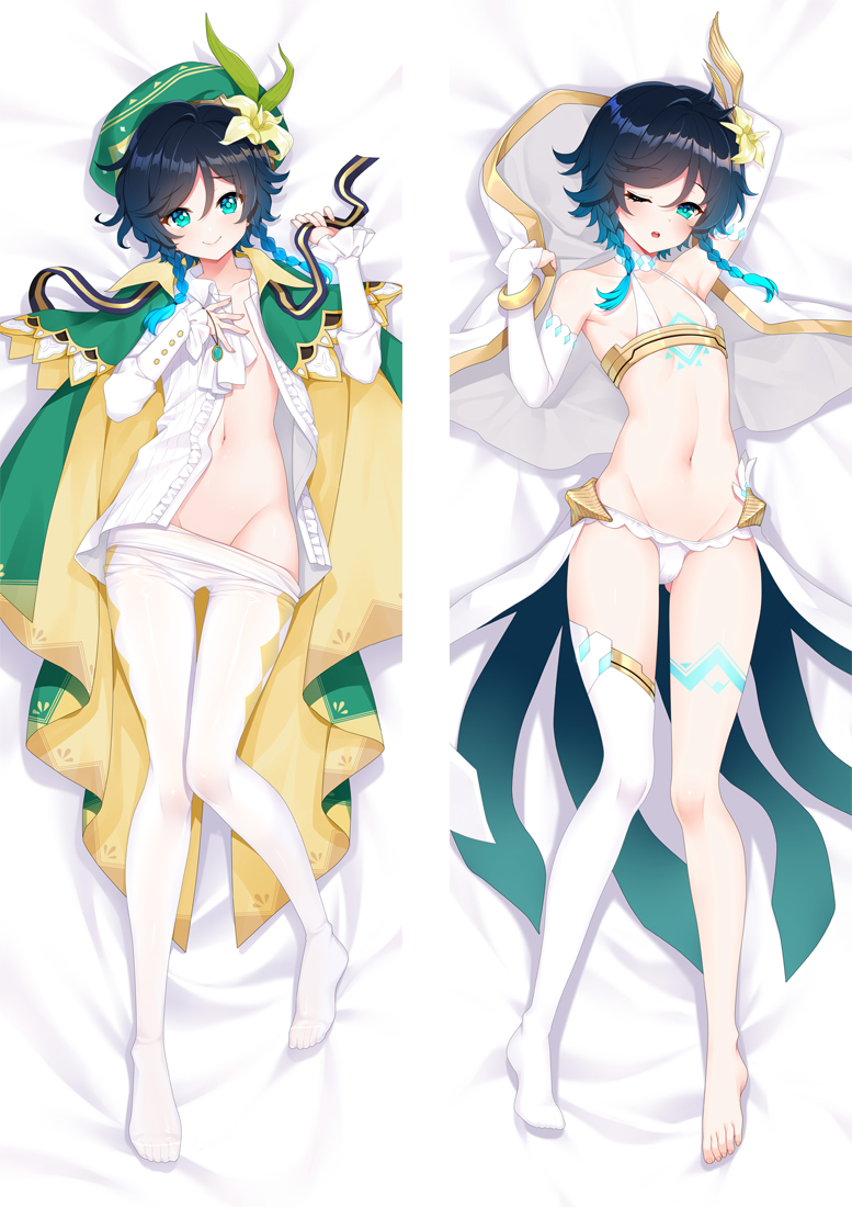 Genshin Impact Venti Anime Dakimakura Body Pillow Cover H4135-B