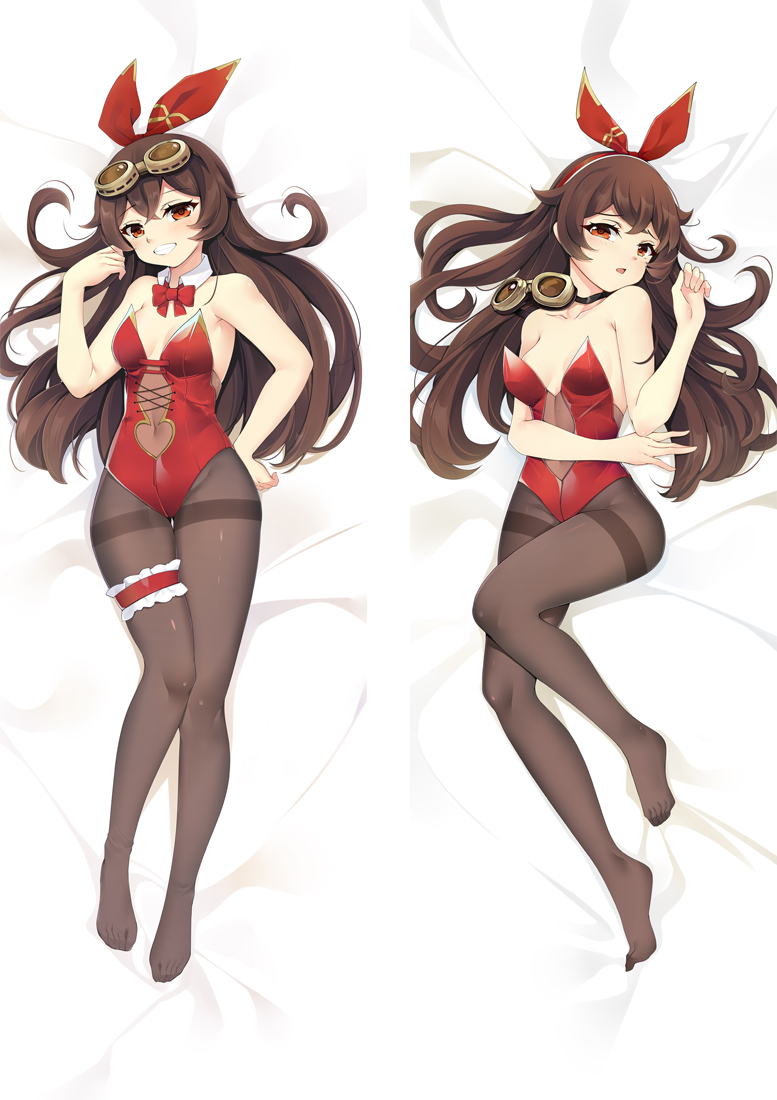 Genshin Impact Amber Anime Dakimakura Body Pillow Cover