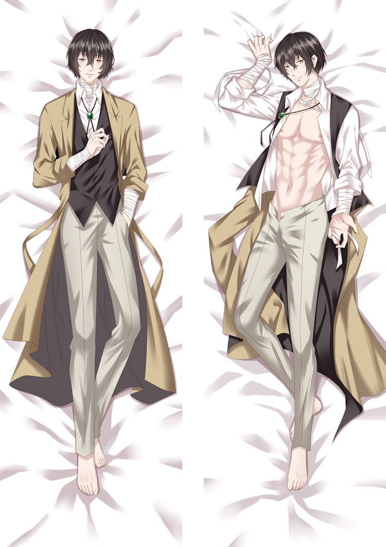 Bungo Stray Dogs Osamu Dazai Anime Dakimakura Body Pillow Cover