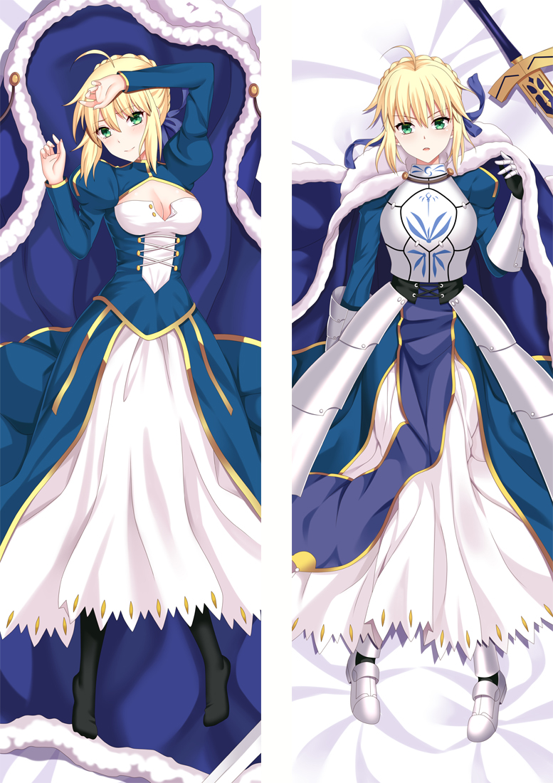 150*50cm 2way Fate/stay night Saber Anime Dakimakura Body Pillow Cover