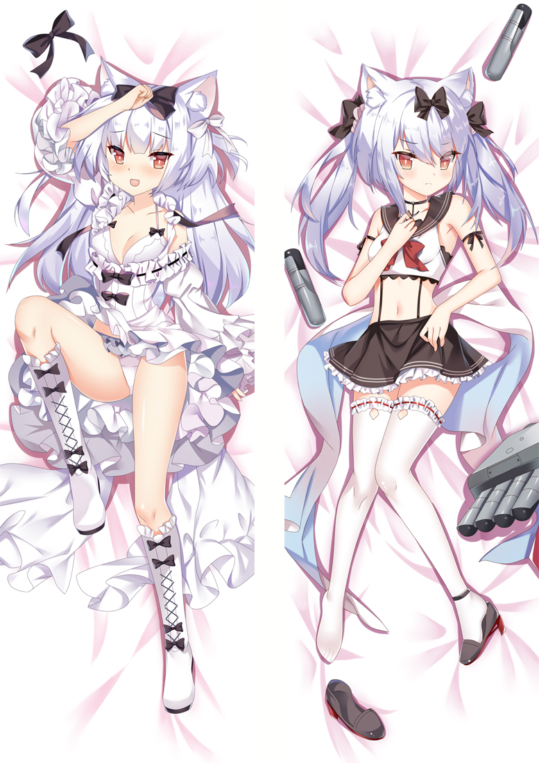 Azur Lane Yukikaze Anime Dakimakura Body Pillow Cover H3799-A