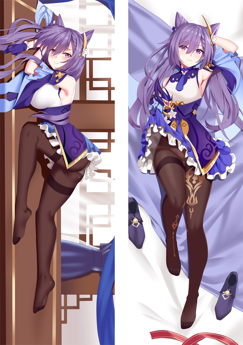 Genshin Impact Keqing Anime Dakimakura Body Pillow Cover