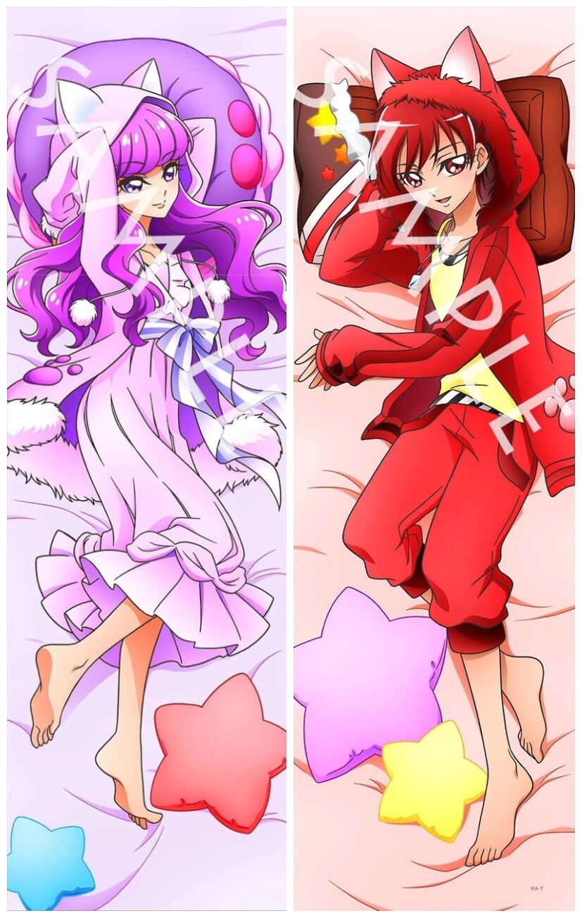 Pretty Cure Yukari Kotozume & Akira Kenjou Anime Dakimakura Pillow Cover
