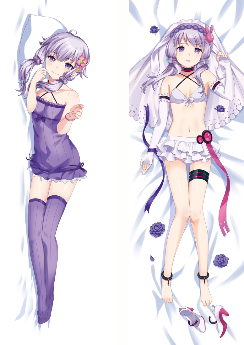 VOCALOID Yuzuki Yukari & Kizuna Akari Anime Dakimakura Pillow Cover
