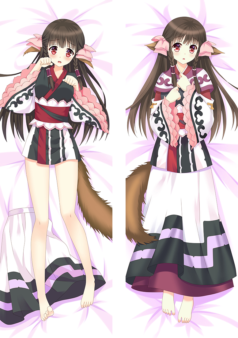 Utawarerumono: Mask of Deception Rulutieh Anime Dakimakura Pillow Cover