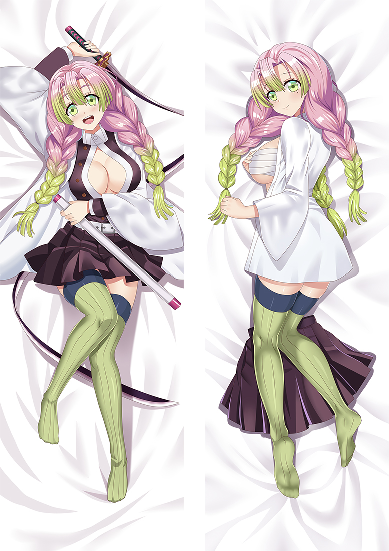Demon Slayer: Kimetsu no Yaiba Kanroji Mitsuri Anime Dakimakura Pillow Cover