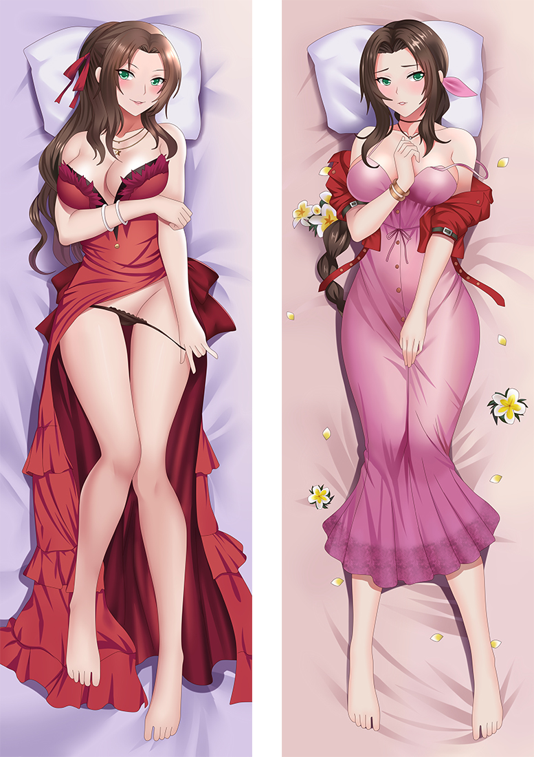 Final Fantasy Aerith Gainsborough Anime Dakimakura Pillow Cover