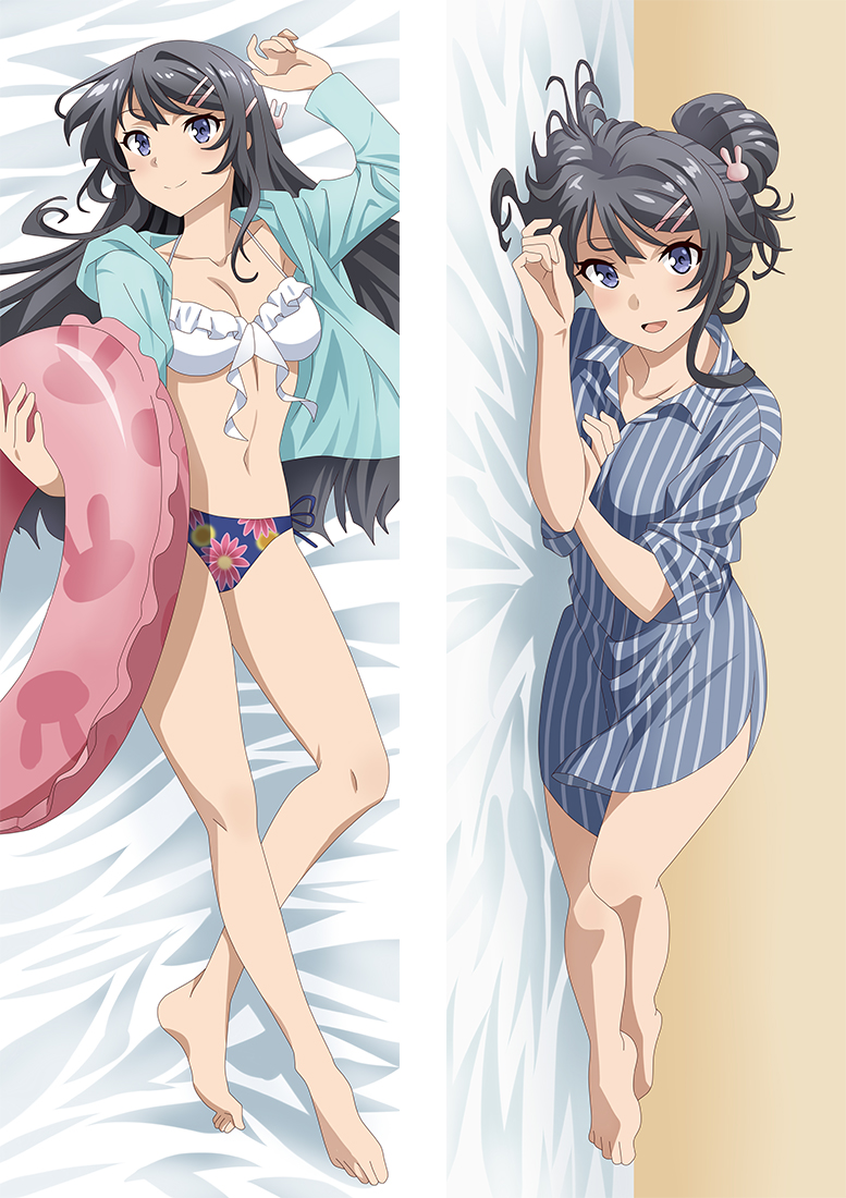 Rascal Does Not Dream of Bunny Girl Senpai Sakurajima Mai Anime Dakimakura Pillow Cover