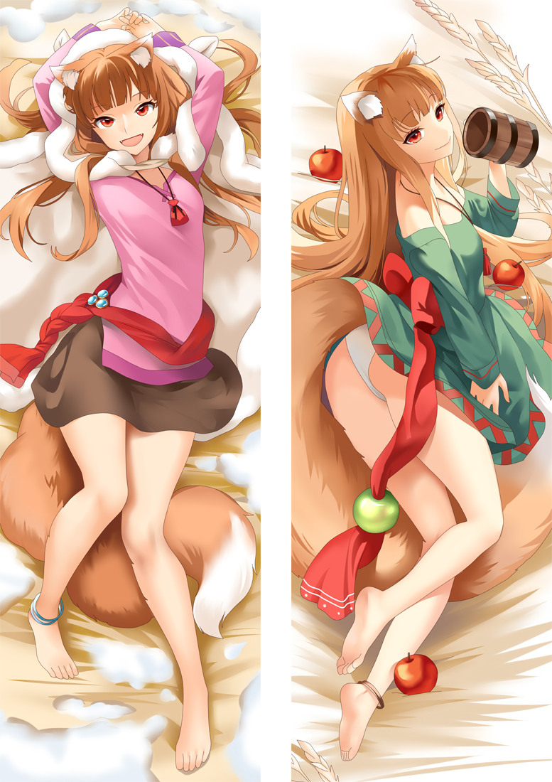 Spice and Wolf Holo Anime Dakimakura Pillow Cover