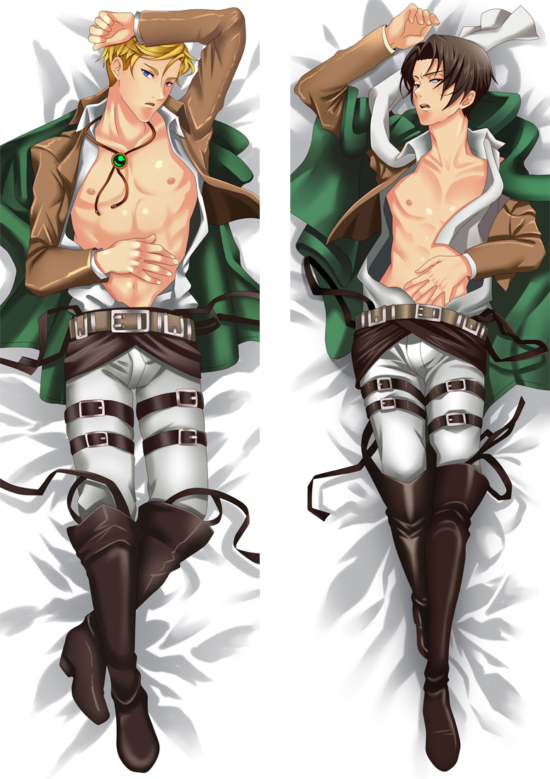 Attack on Titan Erwin & Levi Anime Dakimakura Body Pillow Cover