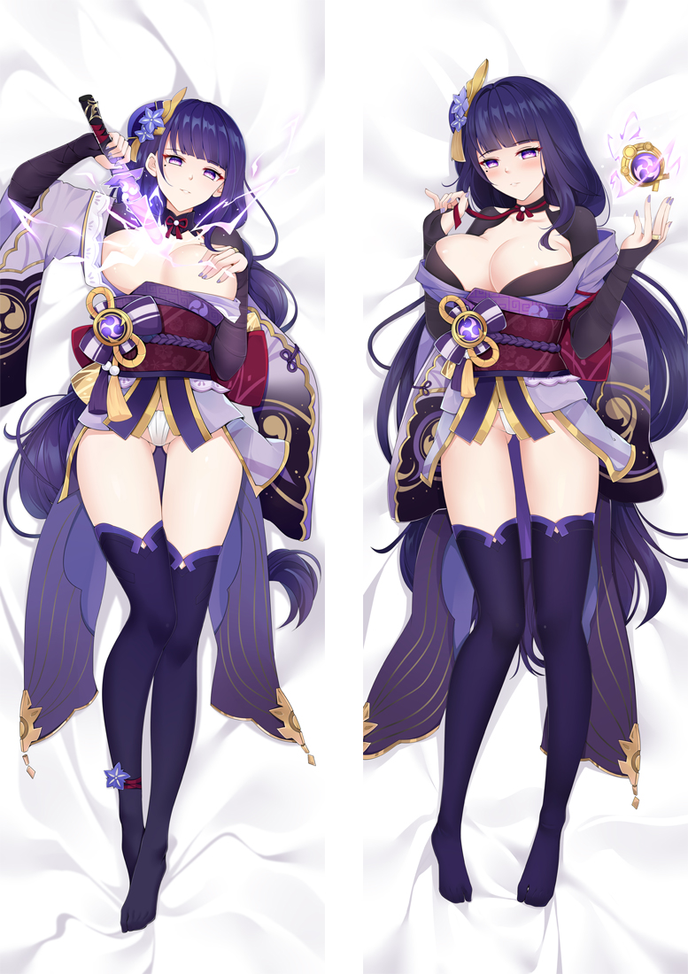 Genshin Impact Raiden Shogun Baal Anime Dakimakura Body Pillow Cover