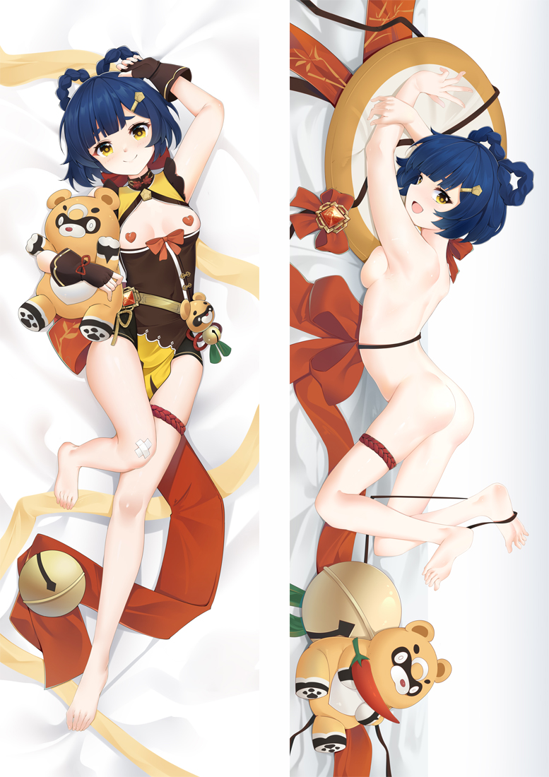 Genshin Impact Xiang Ling Anime Dakimakura Body Pillow Cover