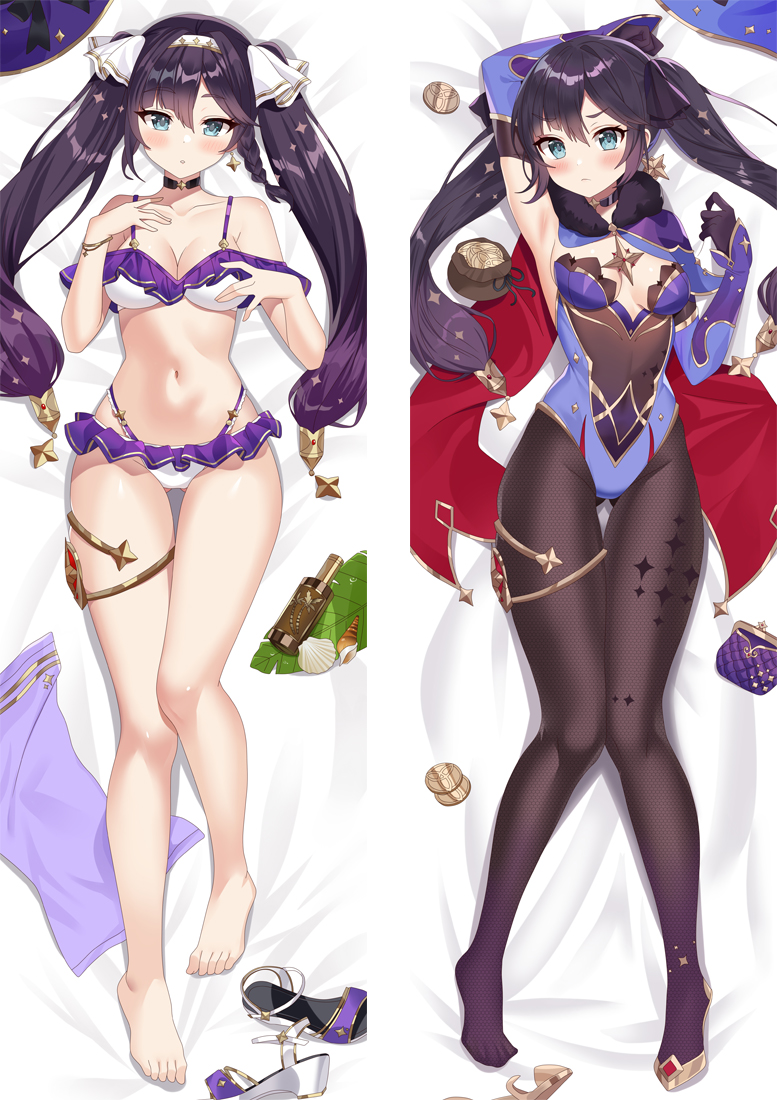 Genshin Impact Mona Anime Dakimakura Body Pillow Cover