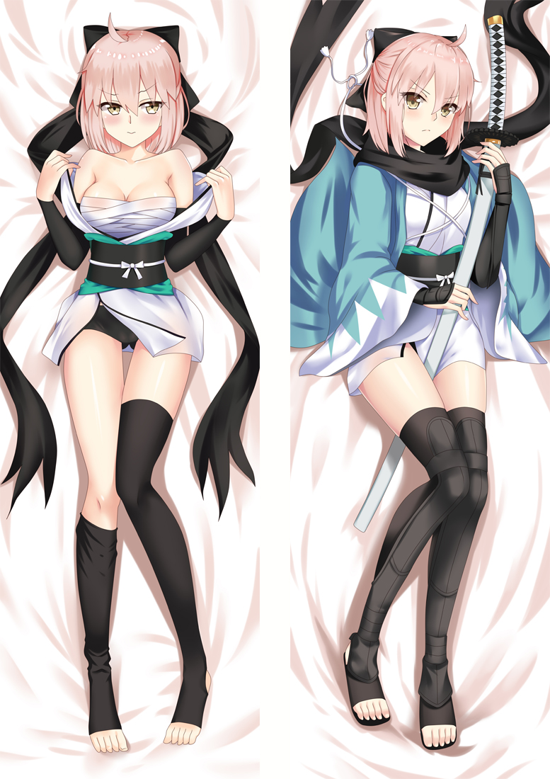 Fate/Grand Order FGO Okita Sōji Anime Dakimakura Body Pillow Cover