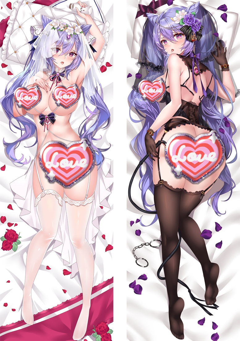 Genshin Impact Keqing Anime Dakimakura Pillow Cover