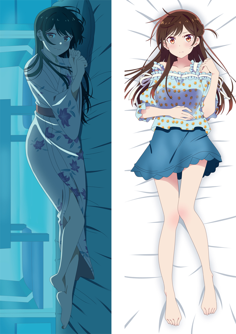Kanojo, Okarishimasu Ichinose Chizuru Anime Dakimakura Body Pillow Cover