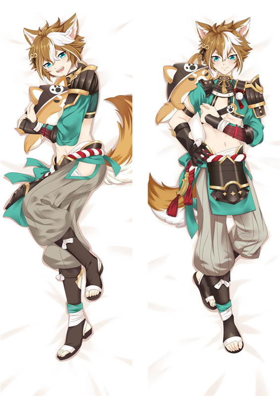 Genshin Impact Gorou Anime Dakimakura Body Pillow Cover