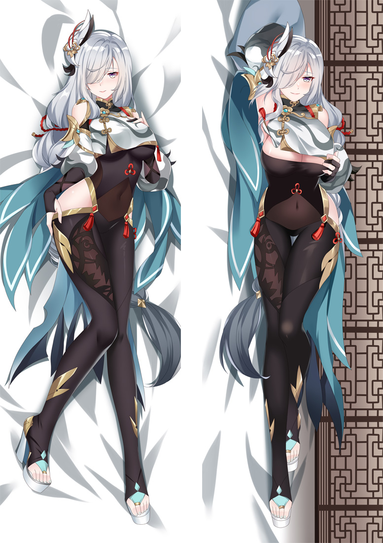 Genshin Impact Shenhe Anime Dakimakura Body Pillow Cover