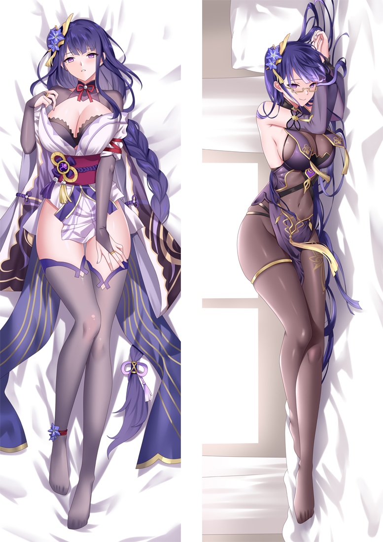 Genshin Impact Raiden Shogun Baal Anime Dakimakura Body Pillow Cover